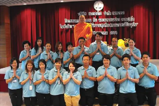 ผู้บริหารและพนักงาน ช.การช่าง ร่วมกิจกรรมฟังธรรมกับพระมหาสมปอง ตาลปุตฺโต