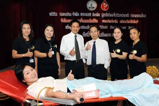 ช.การช่าง ร่วมกับ สภากาชาดไทย จัดให้มีการรับบริจาคโลหิต ณ สำนักงานใหญ่